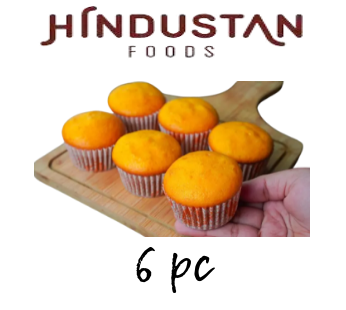 Orange Cup Cake 6pc – Hindustan Foods