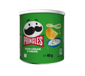 Pringles Potato Crisps Sour Cream & Onion 40g