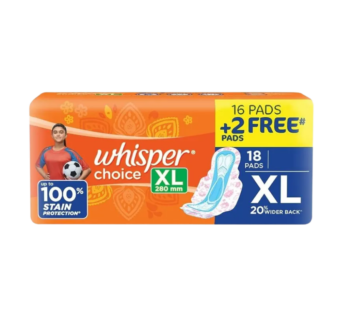 Whisper Choice XL 18Pads
