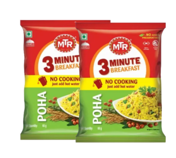 MTR 3 Minute Poha 60g (Pack Of 2)