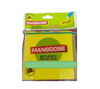 Mangoose Sticky Note-Pad Multicolor(3″X3″) 100 Sheets