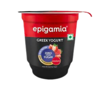 Epigamia Zero Added Sugar Strawberry 110g