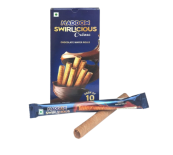 Maddox Swirlicious Choc Wafer Roll 10.5g(Pack Of 4)