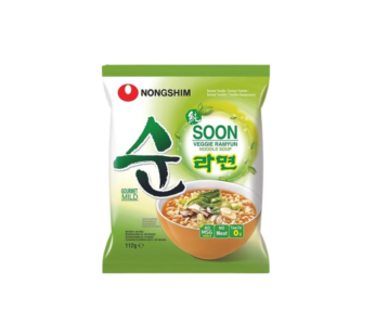 Nongshim Soon Veggie Ramayun Noodle Soup 112g