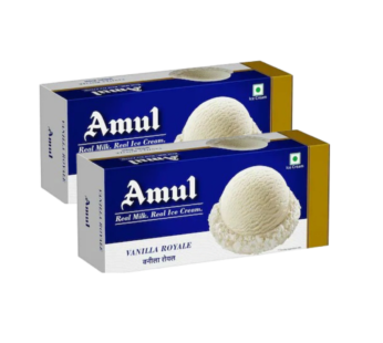 Amul Ice Cream Vanilla 750ml(Buy1 Get1)