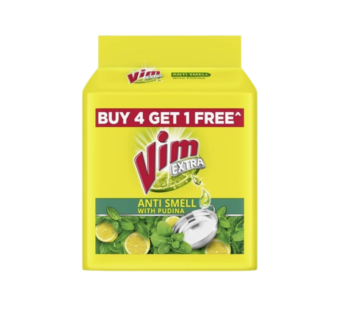 Vim Anti Smell Bar With Pudina 190g (Pack Of 5)