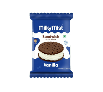 Milky Mist Vanilla Sandwich Ice Cream 150ml