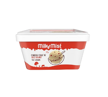 Milky Mist Cheese Cake ‘N’ Red Velvet Ice Cream Tub 150ml