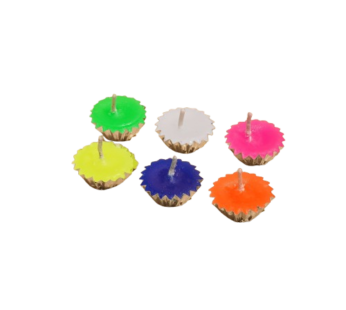 Color Wax Candle/ Panati (Pack Of 6)