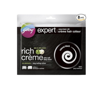 Godrej Rich Creme Hair Color Natural Black 20g+20ml