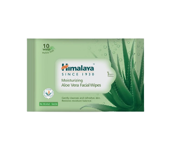 Himalaya Moisturizing Aloe Vera Facial Wipes 10pc